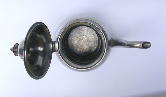 An Unmarked Eben Smith Inverted Mold Teapot