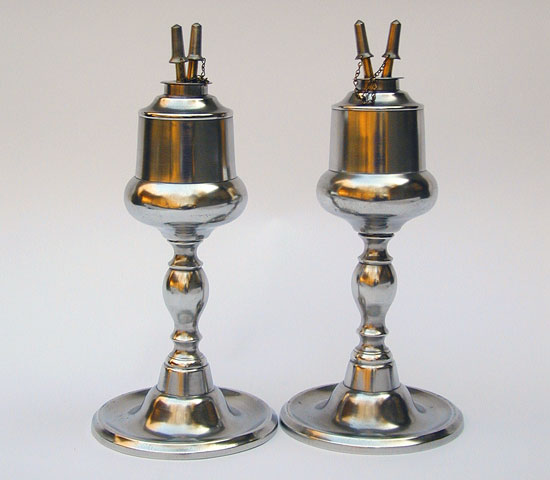 A Fine Pair of Tall Fluid Lamps by Capen & Molineux
