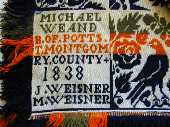A Jacquard Patterned Coverlet by Michael Weand