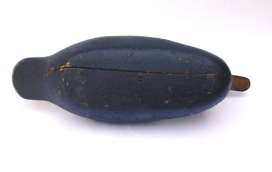 A Hays Standard Grade Black Duck Decoy
