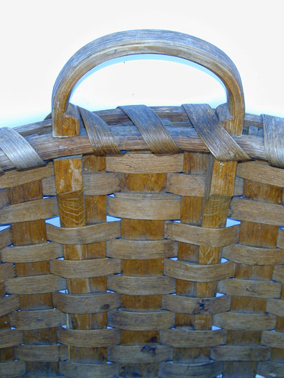 A Fine Large Ash Apple Basket