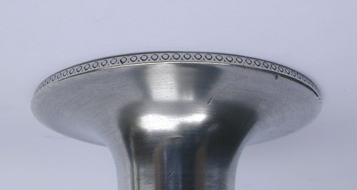 A Pair of Unmarked Homan "Engine Turned" Candlesticks
