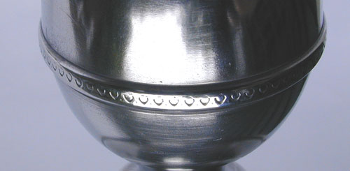 A Pair of Unmarked Homan "Engine Turned" Candlesticks