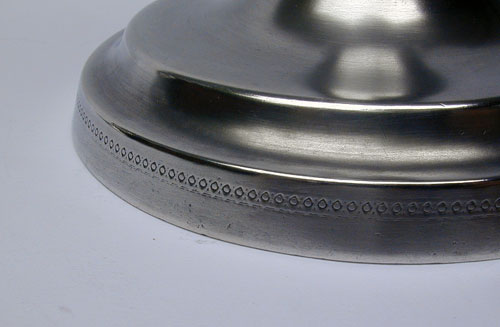 A Pair of Unmarked Homan "Engine Turned" Candlesticks