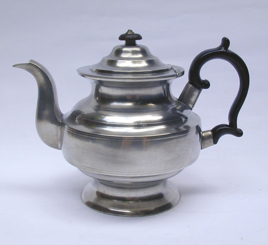 A Fine Inverted Mold Teapot by Rufus Dunham