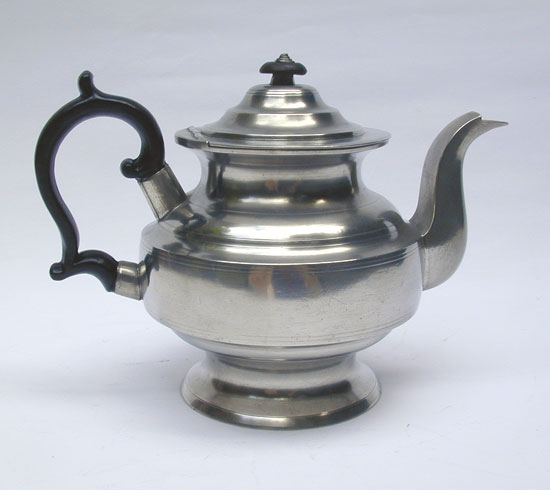 A Fine Inverted Mold Teapot by Rufus Dunham