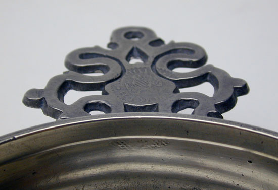 A Old English Handle Porringer by Josiah Danforth