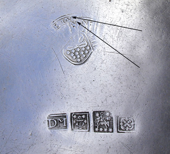 A Rhode Island Pewter Plate by David Melville