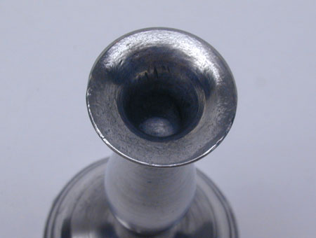 A Pair of Miniature Pewter Candlesticks