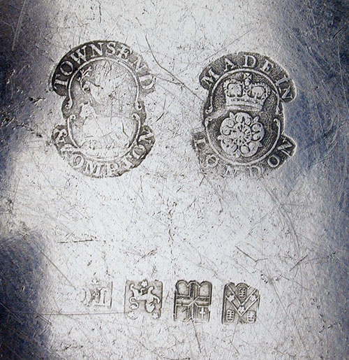 A Very Fine Pair of Townsend & Compton Export Pewter Plates