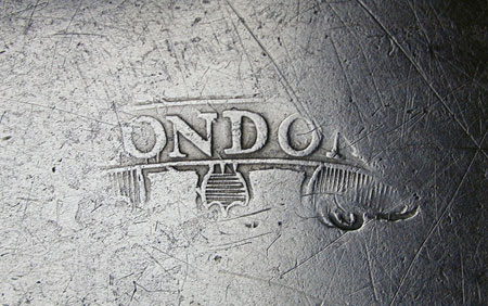 A Pewter Export Plate by Edgar Curtis & Co.