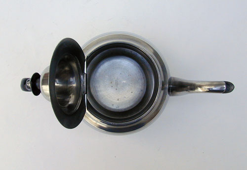 An Inverted Mold Pewter Teapot by Boardman & Hart.