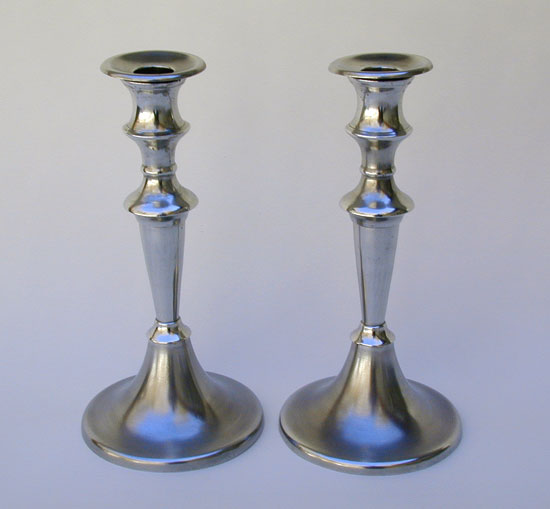 A Pair of Unmarked Candlesticks