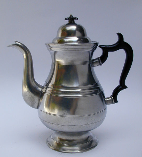 A Pewter Coffeepot by James Putnam