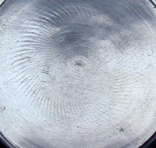 A Fine Single Reed Rim Pewter Plate by George Lightner