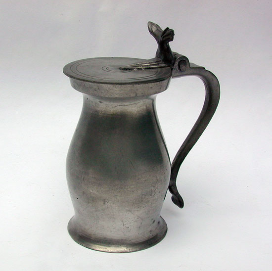 A Pint Pewter Export Bud Baluster Measure