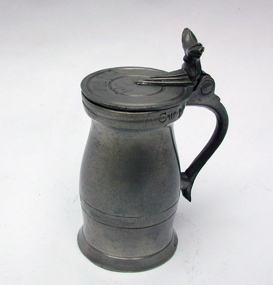 A Pewter Export Gill Bud Baluster Measure