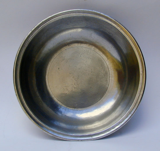 An Pewter Export Basin by John Watts