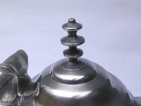 A Boardman & Co Triple-Tiered Finial Pewter Flagon