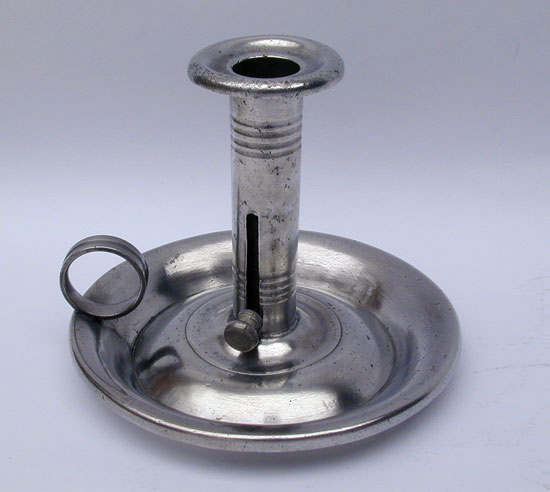 An Unmarked Meriden Britannia Company Chamberstick