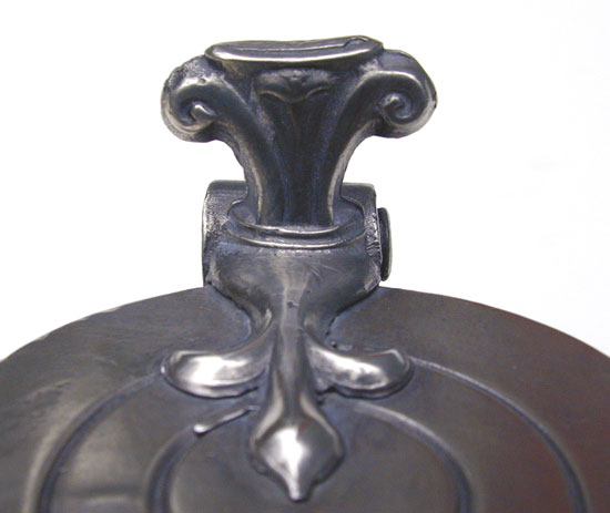A Half-Pint Double Volute Baluster Pewter Measure