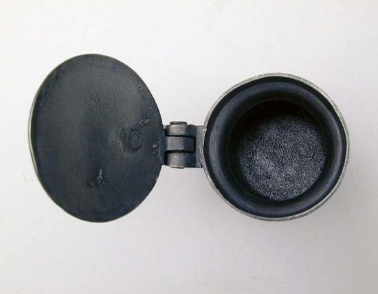 A Half-Pint Double Volute Baluster Pewter Measure