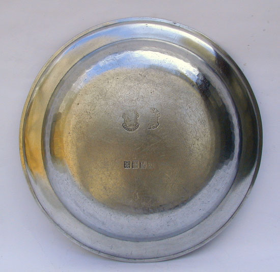A Townsend & Compton Pewter Export Deep Dish